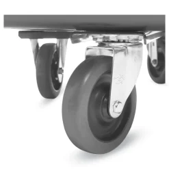 Rubbermaid Commercial 300 lbs. Capacity 59 Gallon Plastic Cube Truck - Black