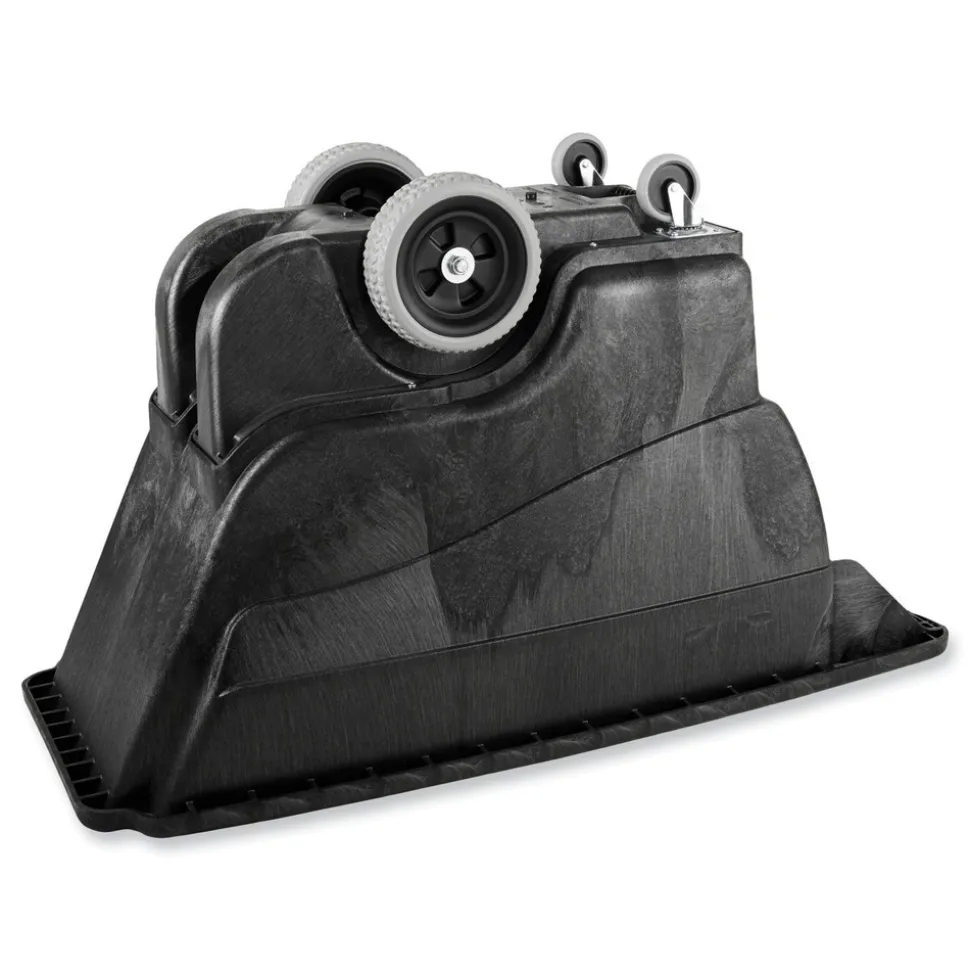 Rubbermaid Commercial 450 lbs. Capacity Rectangular Structural Foam Tilt Truck - Black