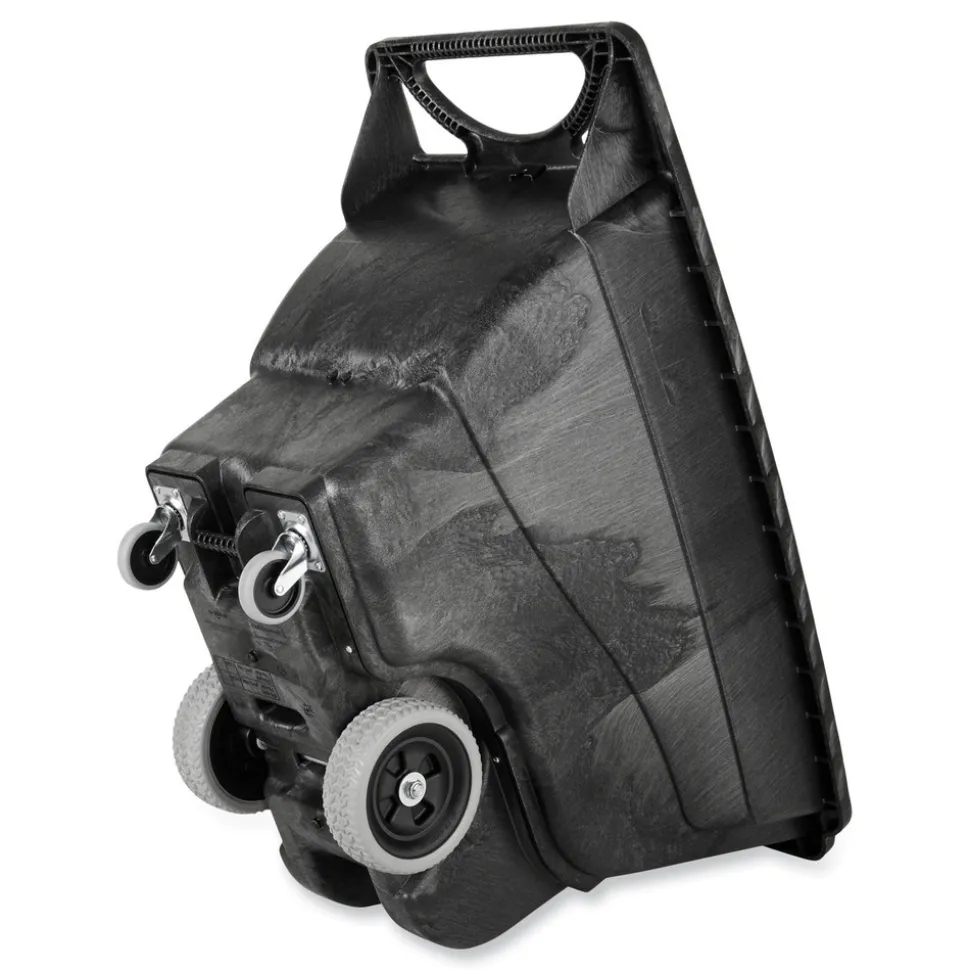 Rubbermaid Commercial 450 lbs. Capacity Rectangular Structural Foam Tilt Truck - Black