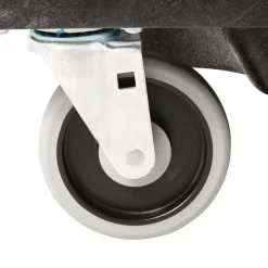 Rubbermaid Commercial 1250 lbs. Capacity Rectangular Structural Foam Tilt Truck - Black