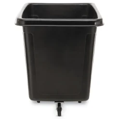 Rubbermaid Commercial 500 lbs. Capacity 105 Gallon Plastic Cube Truck - Black