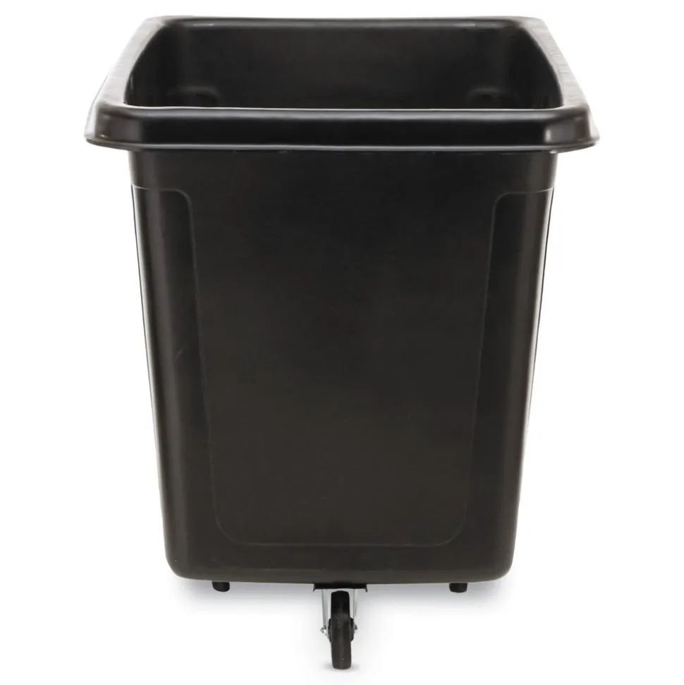 Rubbermaid Commercial 500 lbs. Capacity 105 Gallon Plastic Cube Truck - Black