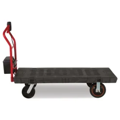Rubbermaid Commercial 0.5 mph to 3 mph DC Motor 60 V Lithium-Ion Battery Motorized Kit for 30 in. x 60 in. Platform Trucks - Large Black/Red