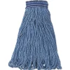 Rubbermaid Commercial 24 oz. Universal Headband Cotton/Synthetic Mop Head - Blue (12/Carton)