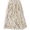Rubbermaid Commercial 20 oz. 1 in. Band Economy Cut-End Cotton Wet Mop Head - White (12/Carton)
