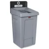 Rubbermaid Commercial 2171554 Slim Jim 33 gal 1-Stream Landfill Resin Recycling Station - Gray