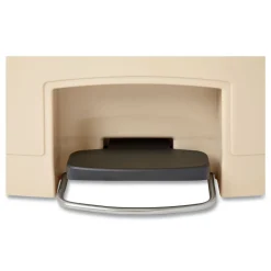 Rubbermaid Commercial 1883552 Streamline 24-Gallon Resin Front Step Style Step-On Container - Beige