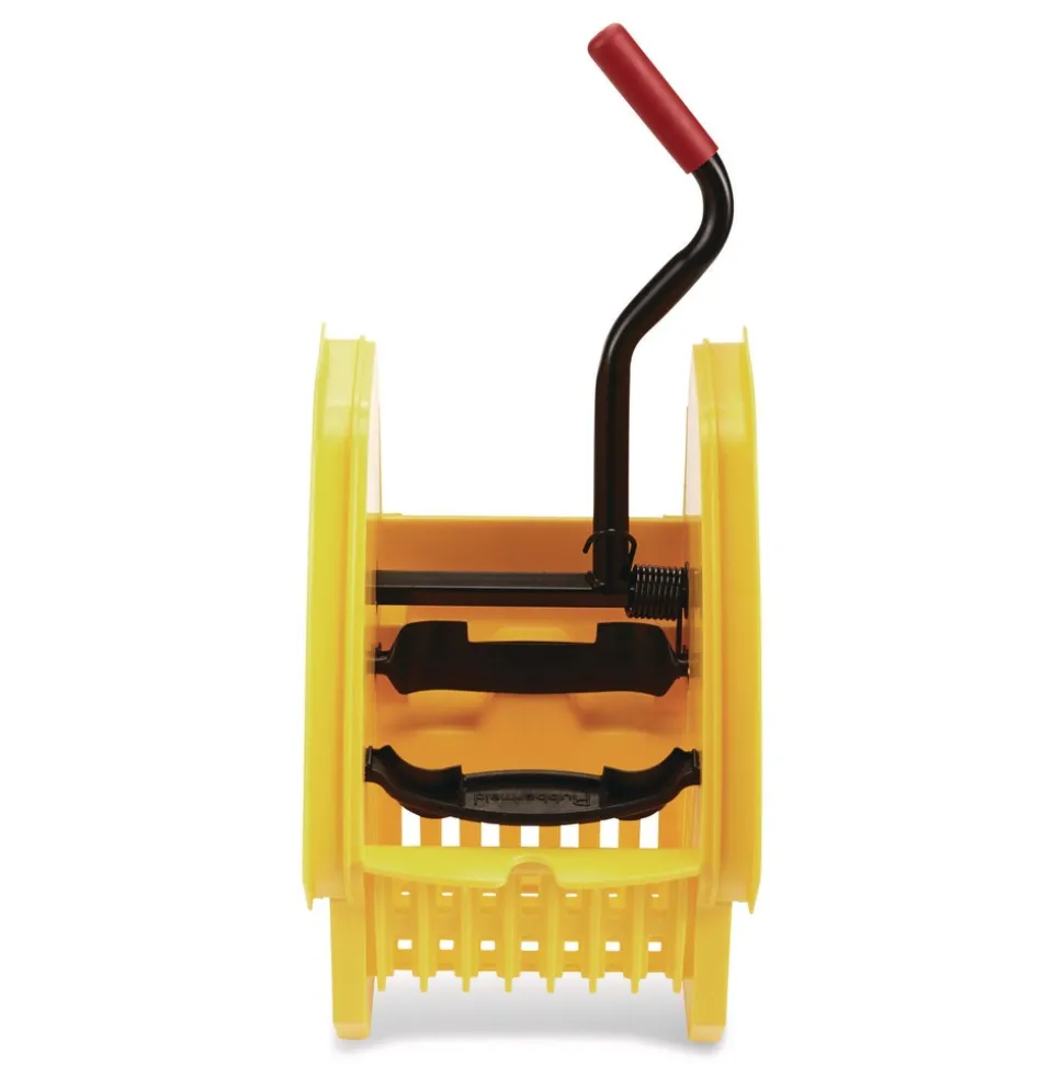 Rubbermaid Commercial 2064959 WaveBrake 2.0 Down-Press Plastic Wringer - Yellow