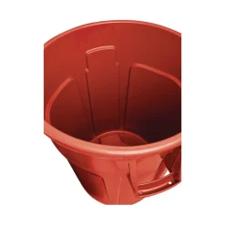 Rubbermaid Commercial BRUTE 44 Gallon Vented Plastic Round Container - Red