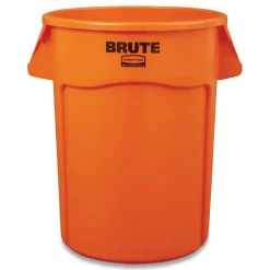 Rubbermaid Commercial Brute 32 gal Resin Container - Round Orange