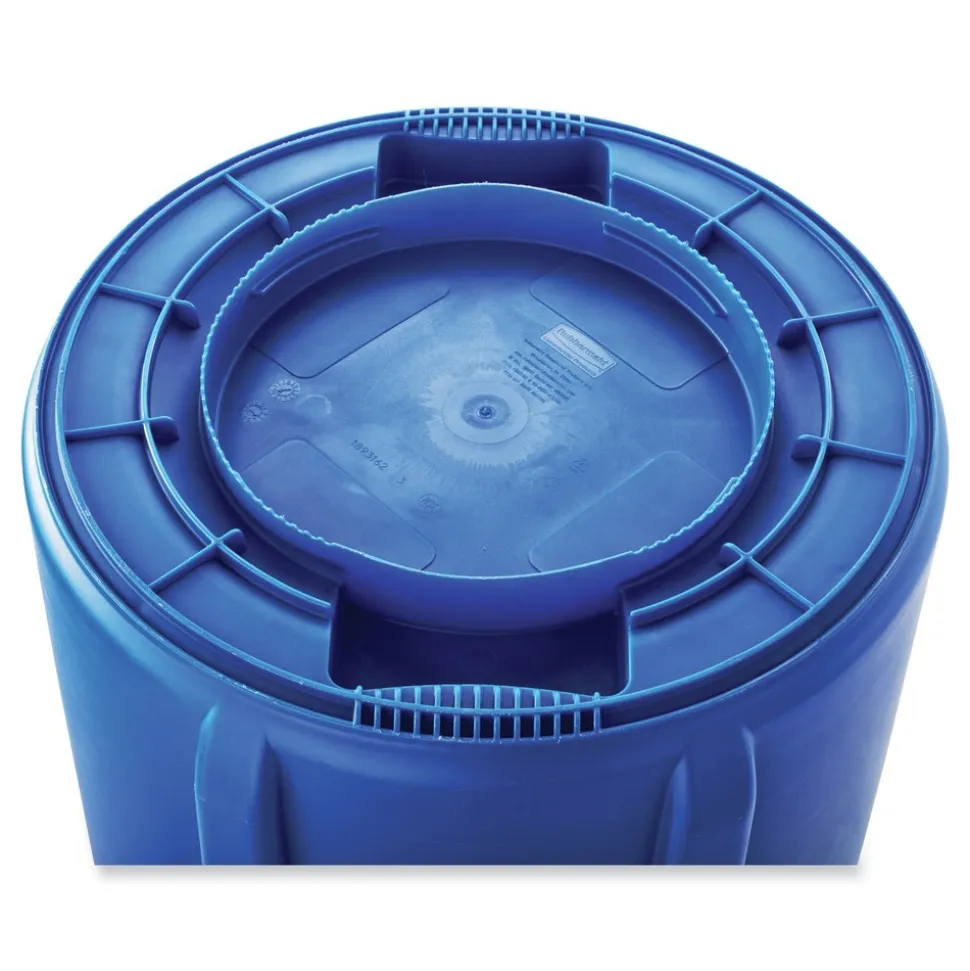 Rubbermaid Commercial Brute 32 Gallon Polyethylene Recycling Container - Blue