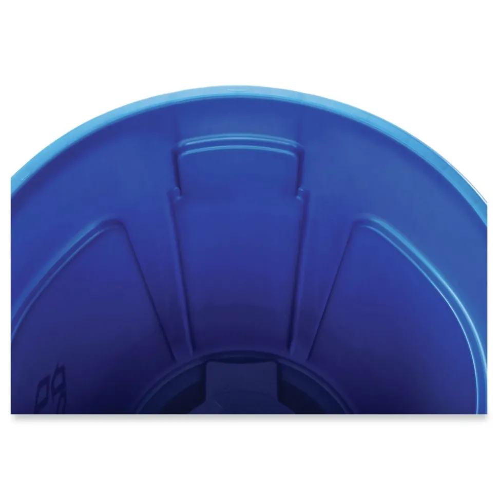 Rubbermaid Commercial Brute 32 Gallon Polyethylene Recycling Container - Blue