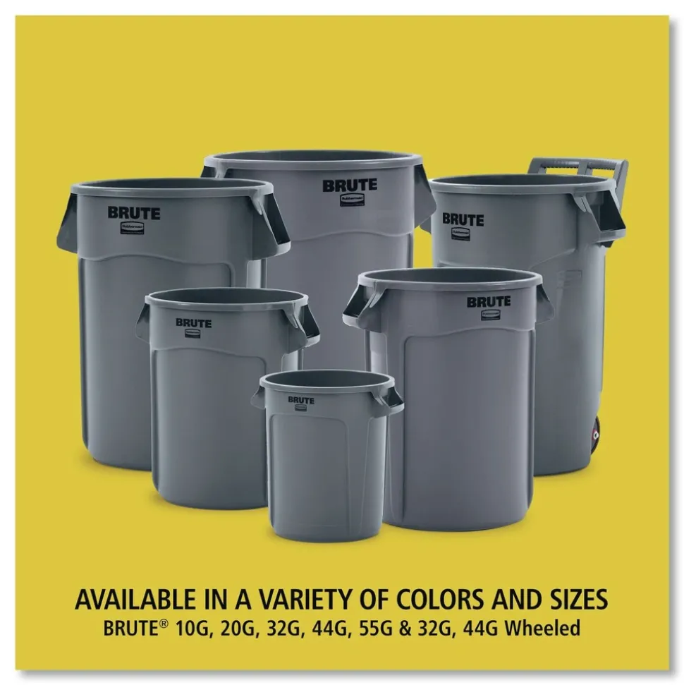 Rubbermaid Commercial Brute 32 Gallon Polyethylene Recycling Container - Blue