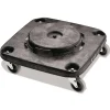Rubbermaid Commercial BRUTE Square 300 lbs. Capacity Trash Can Dolly - Black