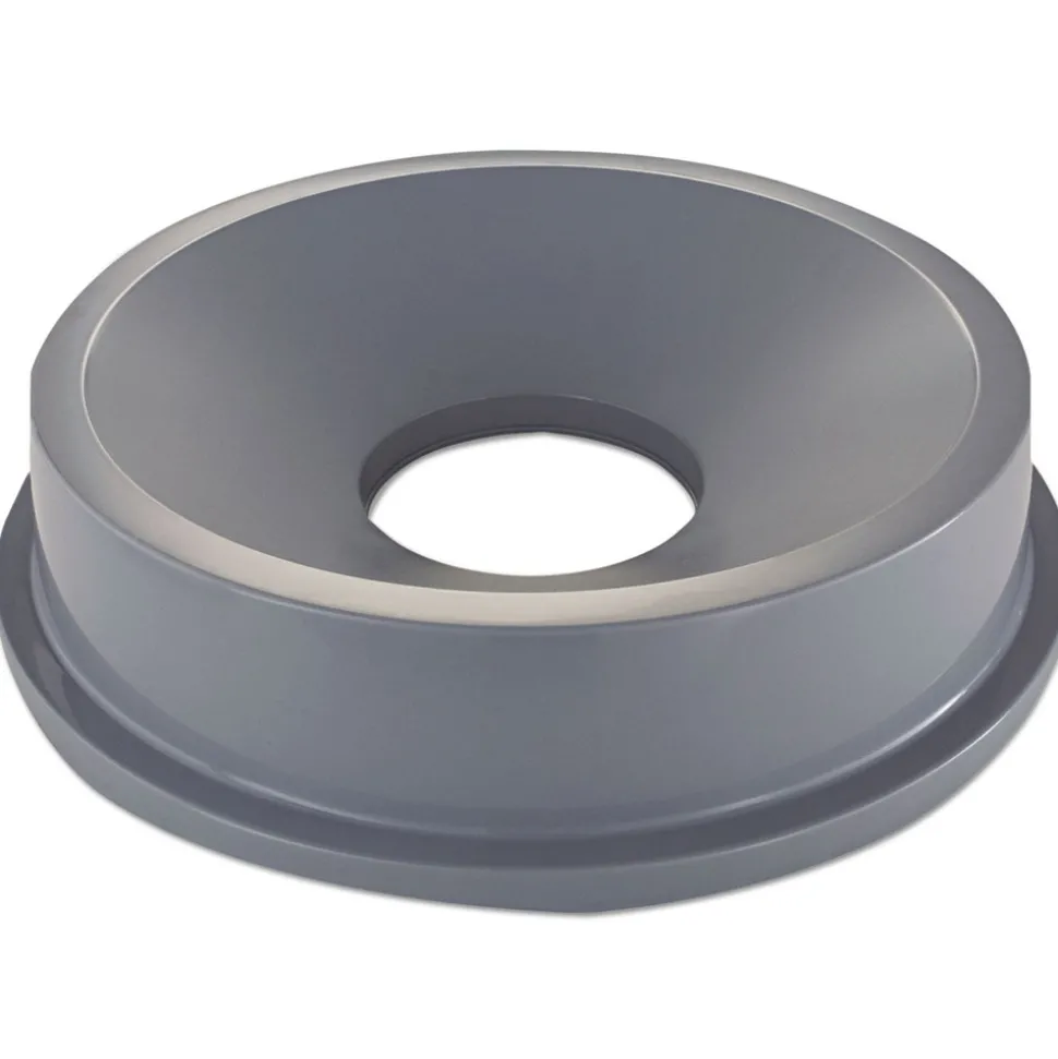 Rubbermaid Commercial BRUTE 22-3/8 in. Round Funnel Top Receptacle - Gray