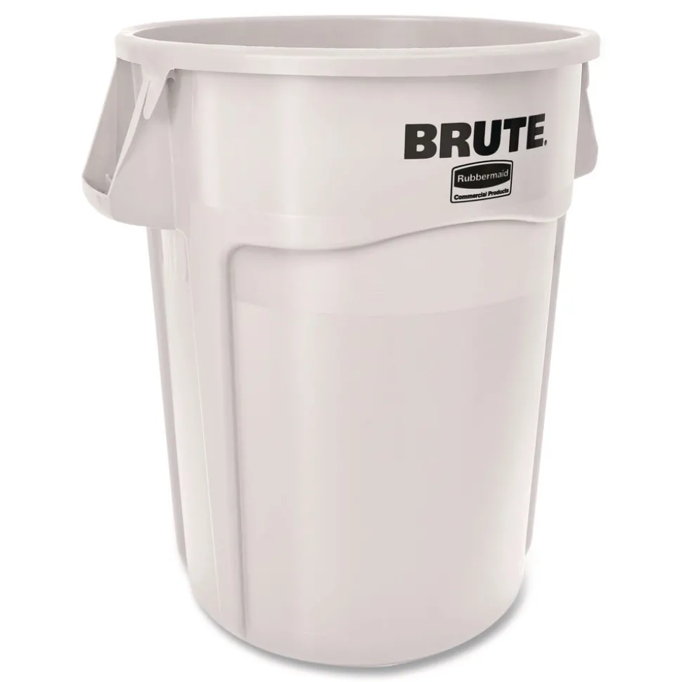 Rubbermaid Commercial Brute Container 44 gal Plastic White