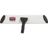Rubbermaid Commercial Executive 17 in. x 3.5 in. Microfiber Single-Sided Flat Mop Frame - Black/Silver