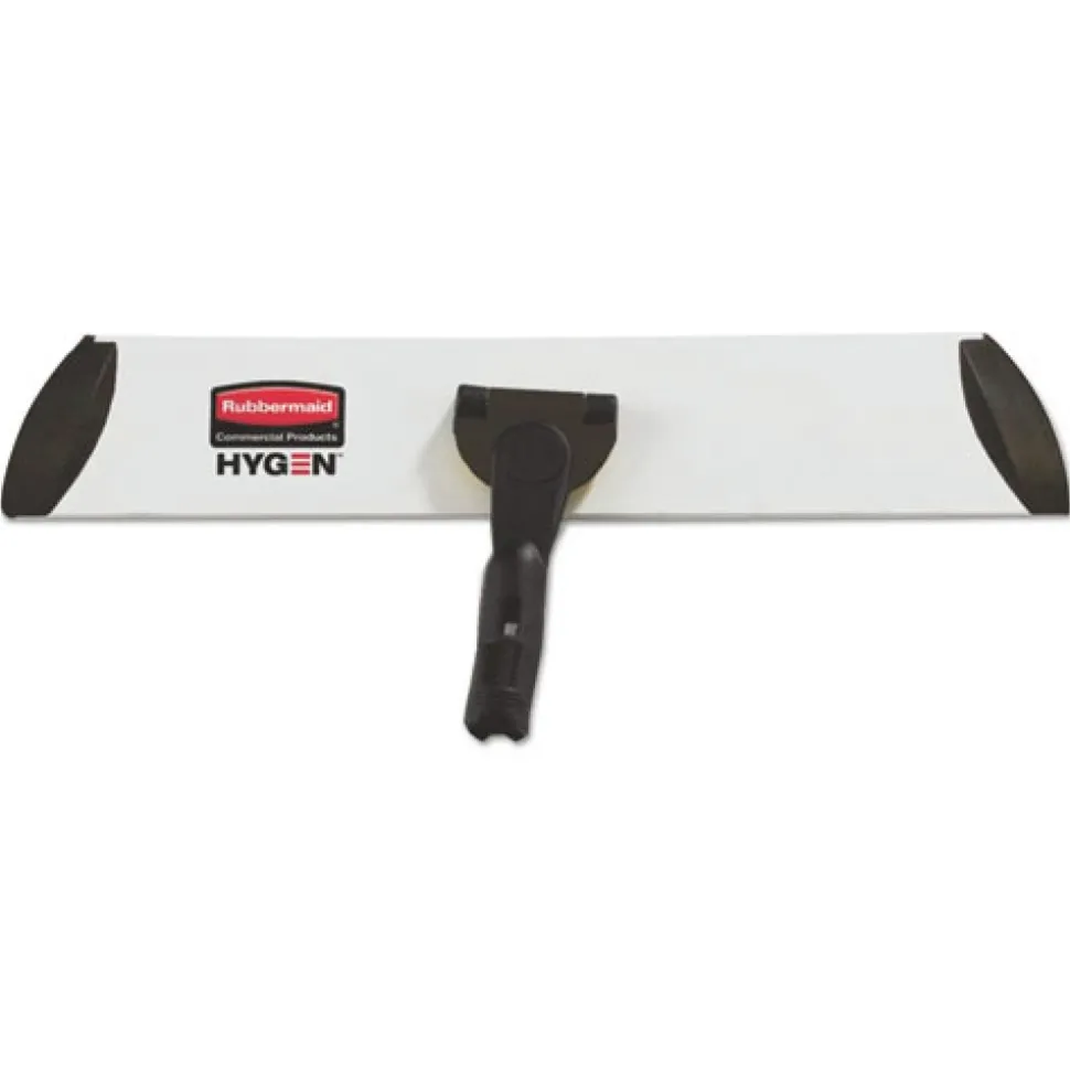 Rubbermaid Commercial Executive 17 in. x 3.5 in. Microfiber Single-Sided Flat Mop Frame - Black/Silver