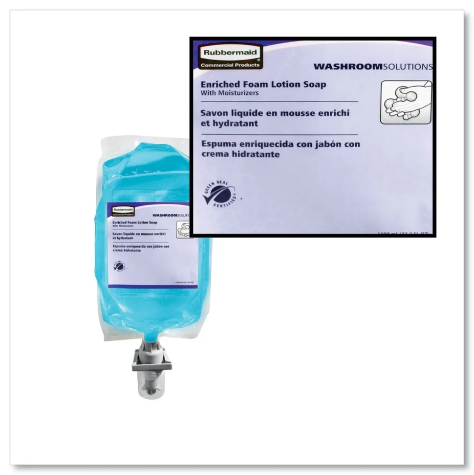 Rubbermaid Commercial FG750112 Autofoam Lotion Soap with Moisturizer 1100 mL Hand Soap Refill (4/Carton)