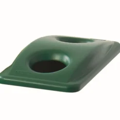 Rubbermaid Commercial FG269288GRN 20.38 in. x 11.38 in. x 2.75 in. Lid for Slim Jim Bottle Recycling Container - Green