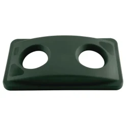 Rubbermaid Commercial FG269288GRN 20.38 in. x 11.38 in. x 2.75 in. Lid for Slim Jim Bottle Recycling Container - Green