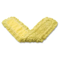 Rubbermaid Commercial FGJ15300YL00 24 in. Trapper Commercial Looped-End Launderable Dust Mop - Yellow