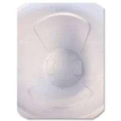 Rubbermaid Commercial FG261000WHT 10 gal. Vented Round Plastic Brute Container - White