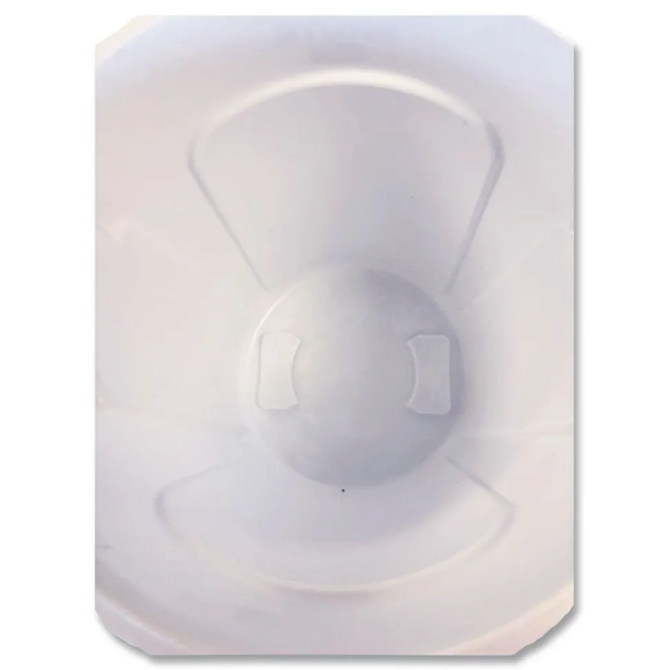 Rubbermaid Commercial FG261000WHT 10 gal. Vented Round Plastic Brute Container - White