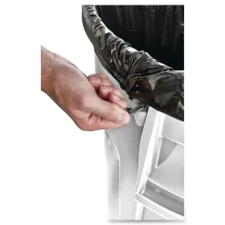 Rubbermaid Commercial FG261000WHT 10 gal. Vented Round Plastic Brute Container - White