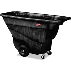 Rubbermaid Commercial 101-Gallon Structural Foam Tilt Truck with 850-lb. Capacity - Black