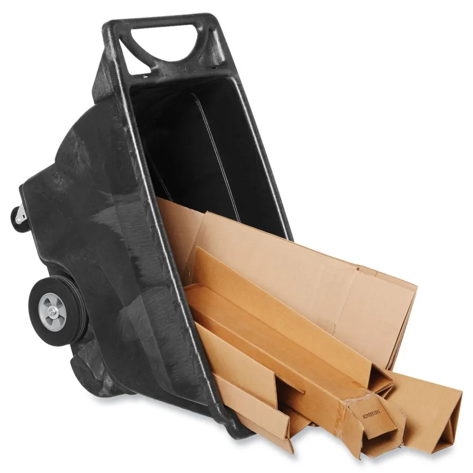 Rubbermaid Commercial 101-Gallon Structural Foam Tilt Truck with 850-lb. Capacity - Black