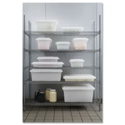 Rubbermaid Commercial 3.5-Gallon Rectangular Deskside Wastebasket - Black