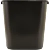 Rubbermaid Commercial 7-Gallon Rectangular Deskside Wastebasket - Black