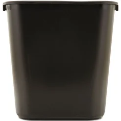 Rubbermaid Commercial 7-Gallon Rectangular Deskside Wastebasket - Black