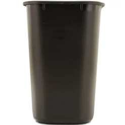 Rubbermaid Commercial 7-Gallon Rectangular Deskside Wastebasket - Black