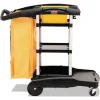 Rubbermaid Commercial High Capacity Cleaning Cart - Black