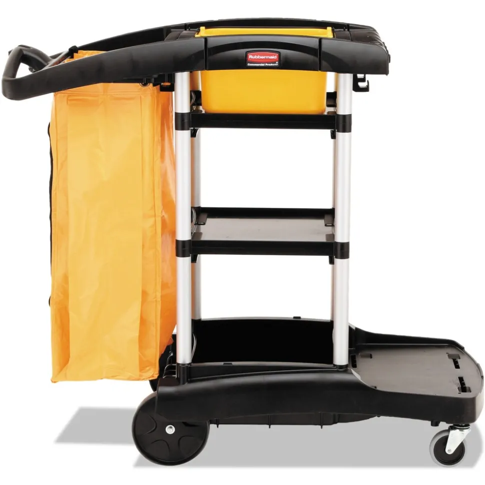 Rubbermaid Commercial High Capacity Cleaning Cart - Black