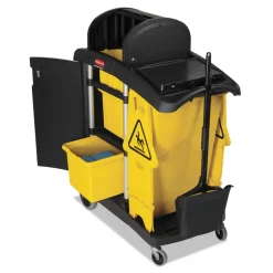 Rubbermaid Commercial High Capacity Cleaning Cart - Black