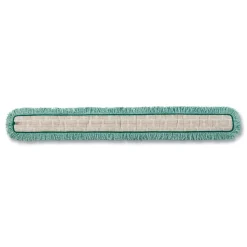 Rubbermaid Commercial HYGEN Microfiber Cut-End 60 in. HYGEN Dust Mop Heads With Fringe - Green