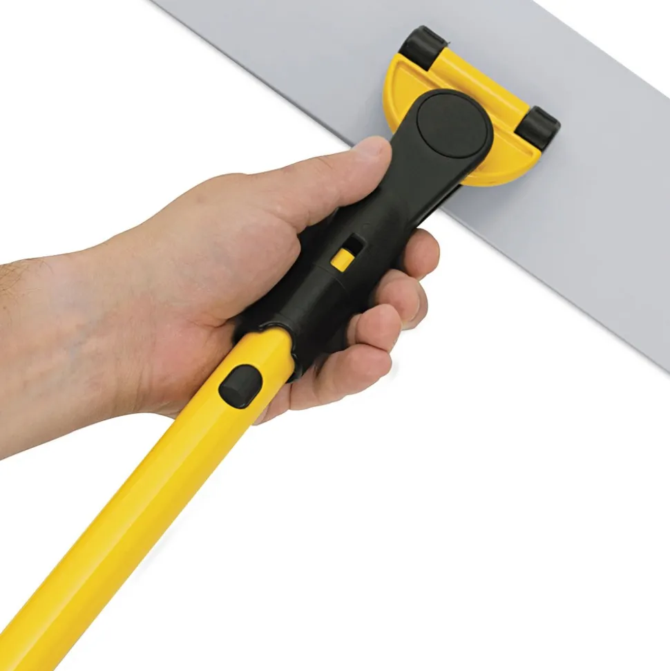 Rubbermaid Commercial HYGEN HYGEN 17 in. Quick Connect Single-Sided Aluminum Wet/Dry Mop Frame - Yellow