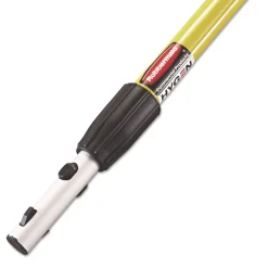Rubbermaid Commercial HYGEN 48 in. - 72 in. HYGEN Quick-Connect Extension Handle - Yellow/Black