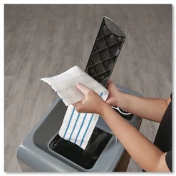 Rubbermaid Commercial HYGEN FGQ55900BK00 HYGEN 18 in. Quick Connect Single-Sided Plastic Wet/Dry Mop Frame - Black