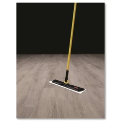 Rubbermaid Commercial HYGEN FGQ55900BK00 HYGEN 18 in. Quick Connect Single-Sided Plastic Wet/Dry Mop Frame - Black