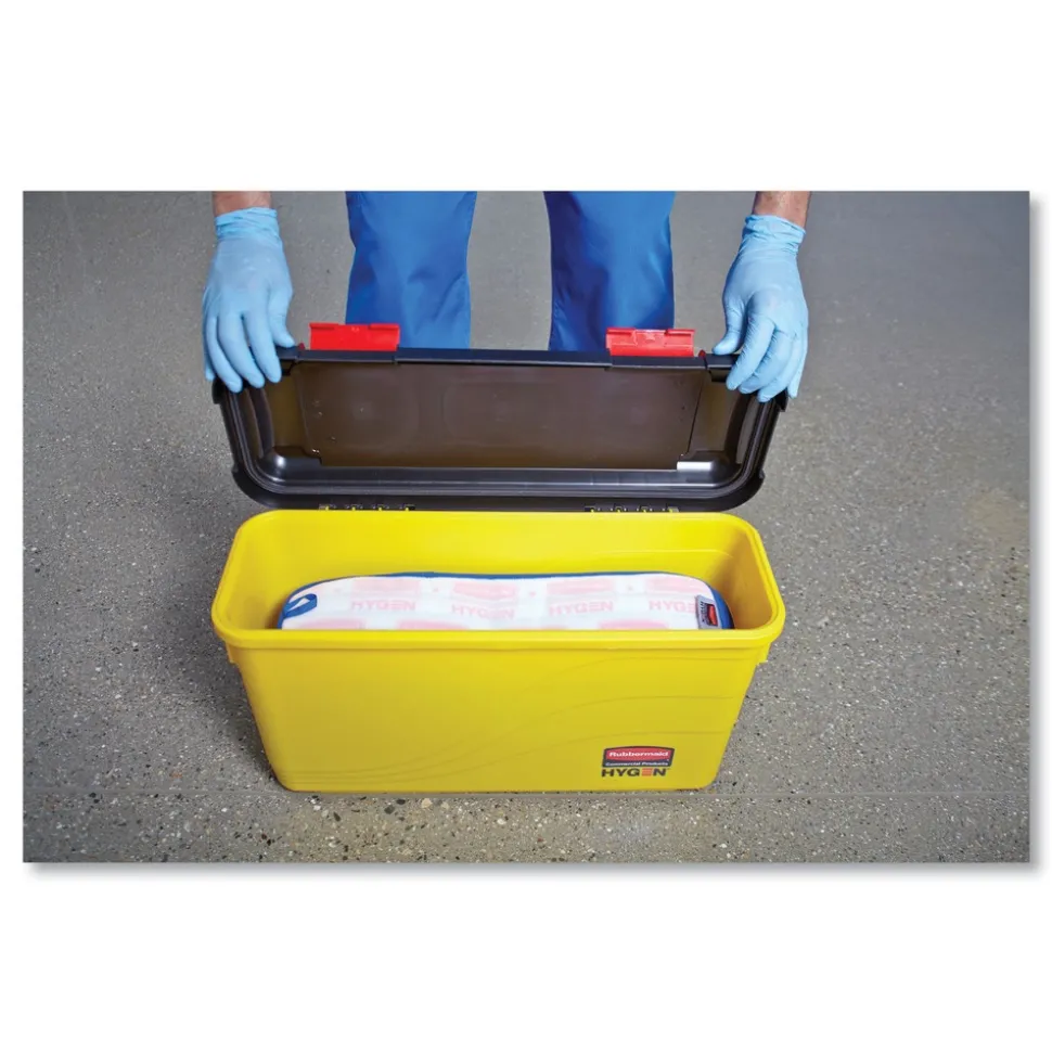Rubbermaid Commercial HYGEN 6.8 gal. HYGEN Charging Bucket - Yellow