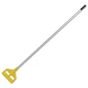 Rubbermaid Commercial Invader 60 in. Aluminum Side-Gate Wet-Mop Handle - Gray/Yellow