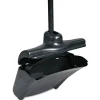 Rubbermaid Commercial Lobby Pro Plastic/Metal 12-1/2 in. Upright Dustpan with Cover - Black