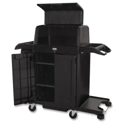 Rubbermaid Commercial Locking Security Hood for Housekeeping Carts - Black