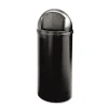 Rubbermaid Commercial Marshal 25-Gallon Plastic Round Classic Container - Black
