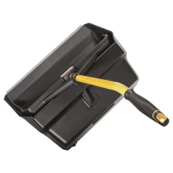 Rubbermaid Commercial Maximizer 20.44 in. W x 29 in. H Plastic Heavy-Duty Stand Up Debris Pan - Yellow/Black