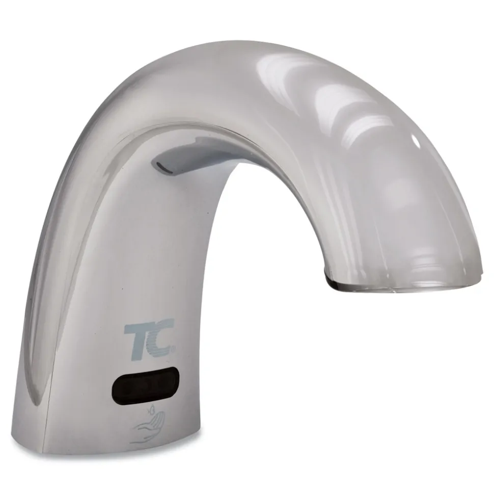 Rubbermaid Commercial One Shot 11 in. x 14 in. x 3.5 in. Touch Free Foam Soap Dispenser - Chrome (4/Carton)